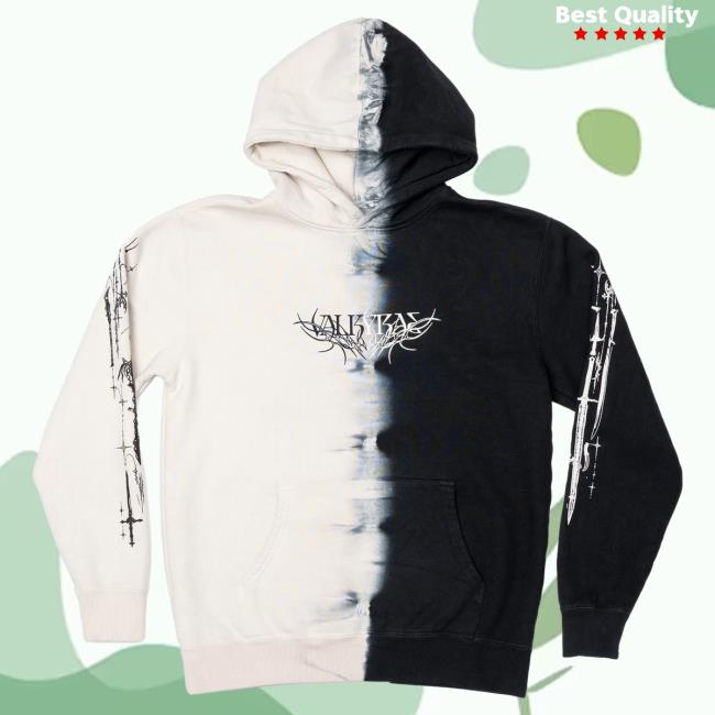 Official Valkyrae Merch Store Valkyrae Dip Dye Dagger Crew neck Sweatshirt Valkyrae Shop