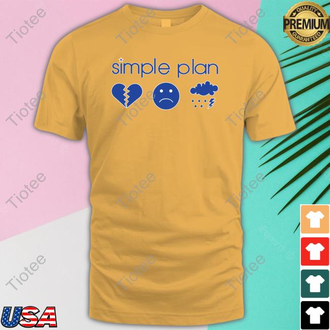 Simple Plan Vintage 3 Icon Logo T-Shirt