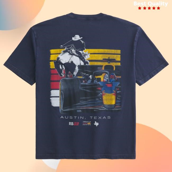 Official Hollister Clothing Boxy Oracle Red Bull Racing Graphic Shirts HollisterCO