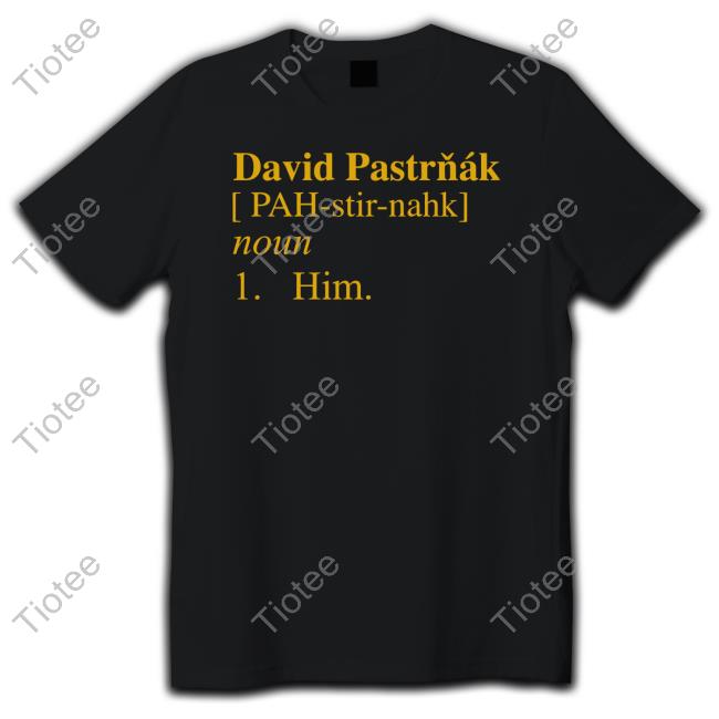 David Pastrňák [Pah-Stir-Nahk] Noun 1 Him T Shirt Barstoolsports