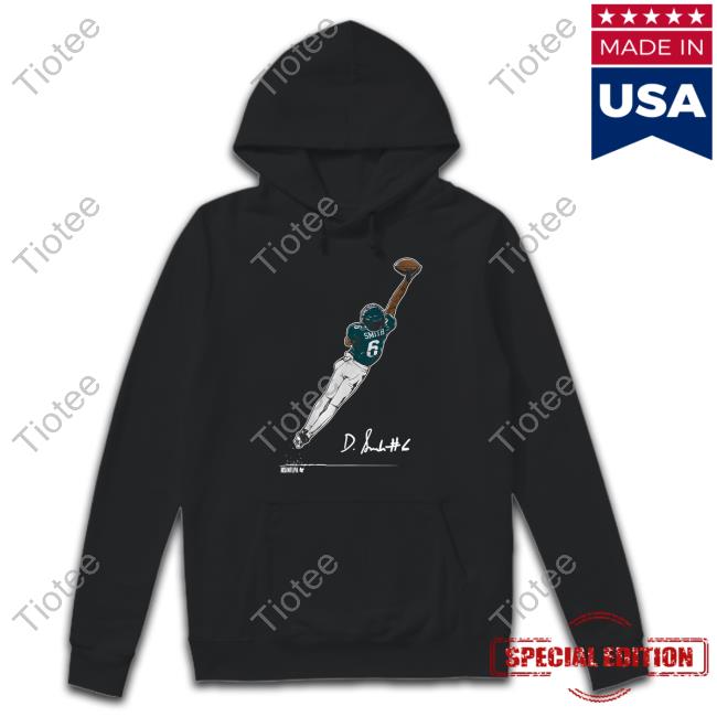 Philadelphia Eagles Breakingt Merch Devonta Smith One Hand Shirt