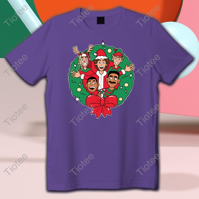 Benitez Merch Wreath Christmas Long Sleeve Tee Baylenlevine