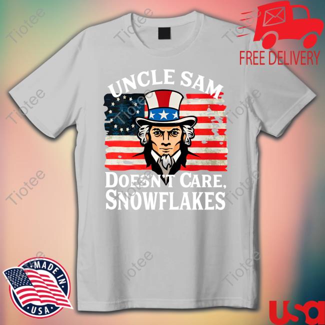 Biden Uncle Sam Doesn't Care Snowflakes Long Sleeve T Shirt