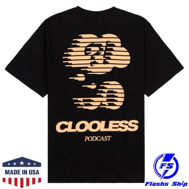 Clooless Static Thoughts Oversized New Shirt - Black Clooless Podcast Official Merch Store