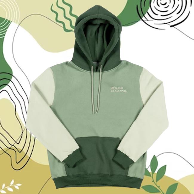 Official Mythical Merch Store Shop Let's Talk About That Colorblock Sweatshirt