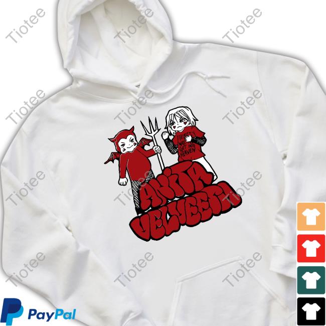 Anita Velveeta Bubble Font Devil Re-Match Tour Sweatshirt
