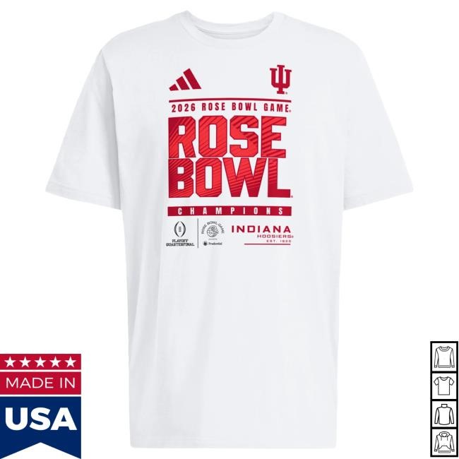 Pasadena Victory Indiana Hoosiers Rose Bowl Game Champions T-Shirt