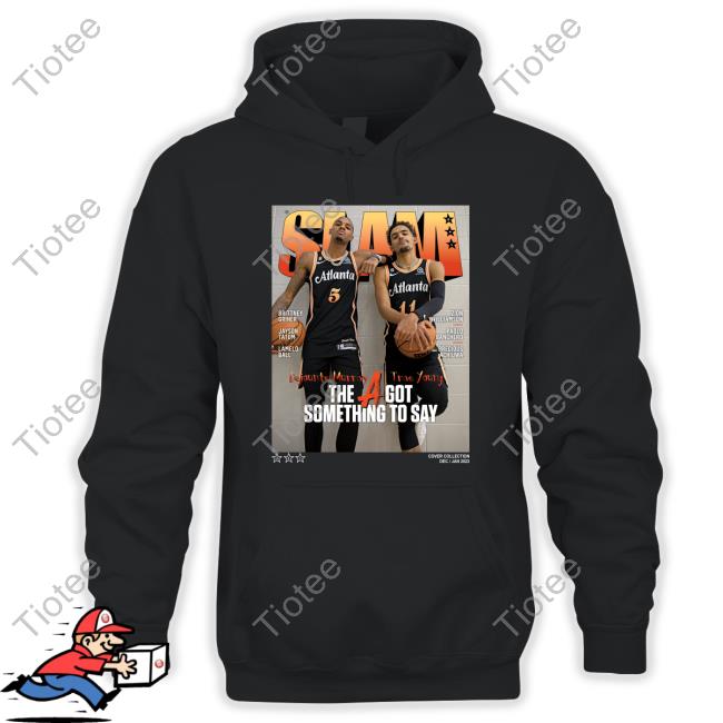 Slamgoods Merch Slam Cover Trae Young Dejounte Murray Hoodie
