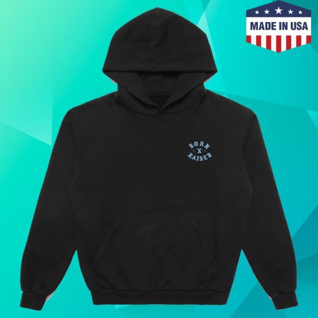 Official Born X Raised Merch Store Shop Precious Rocker Attractive Hoodie: Black BornXRaised