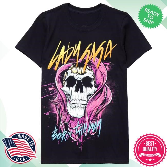 Lady Gaga Skull Girls S/s Shirt