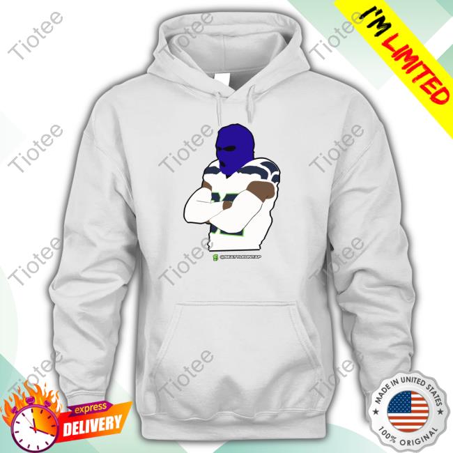 Sports ON Tap Seattle Seahawks Blue Ski Mask Win Tee Shirt