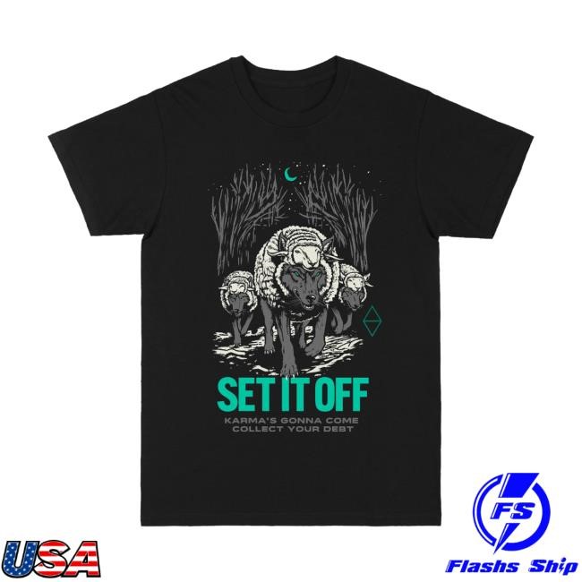 Set It Off Wolves Short Sleeve Tee Set It Off Band Merch