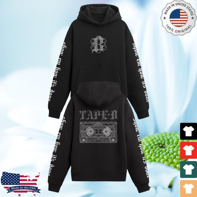 Official Tape Beats Tape B - X-ray Tape Popover Hoodie - Black