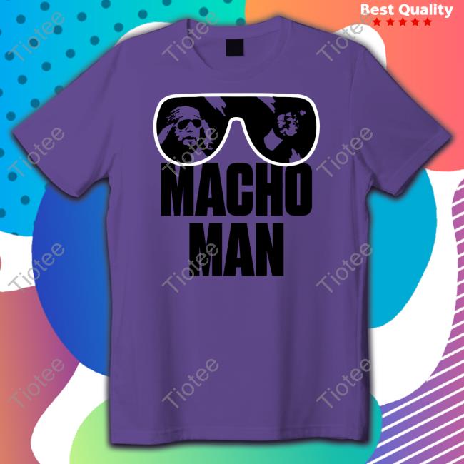 Alex Pearlman Wearing Macho Man Shades T-Shirt Homage Merch