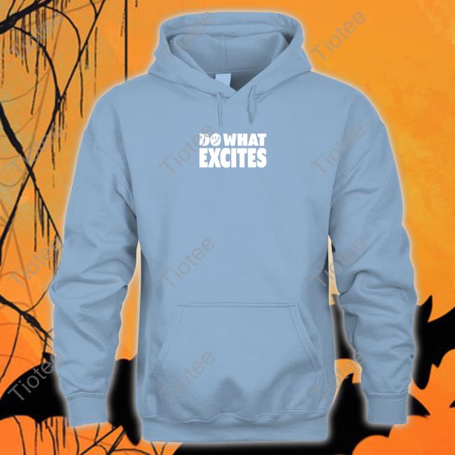Official Do What Excites Merch Dwe Logo Blue T Shirt