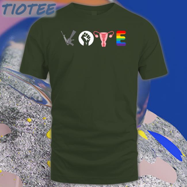 Bettemidler Gun Black Lives Matter Uterus Pride E Shirt