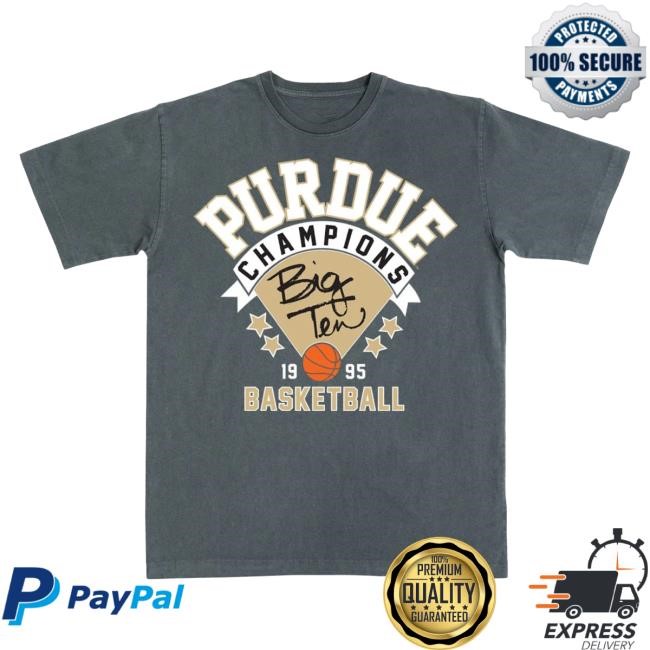 Official Slam Goods Purdue '95 Big Ten Champs Heavy Tees SlamGoods
