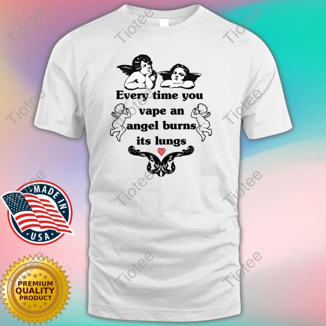 Official Every Time You Vape An Angel Burns Its Lungs Sweatshirt