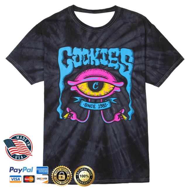 Official Cookies Merch Store The Eye Tie-Dye Popover Shirt Black Cookies Apparel Clothing Shop Cookiessf