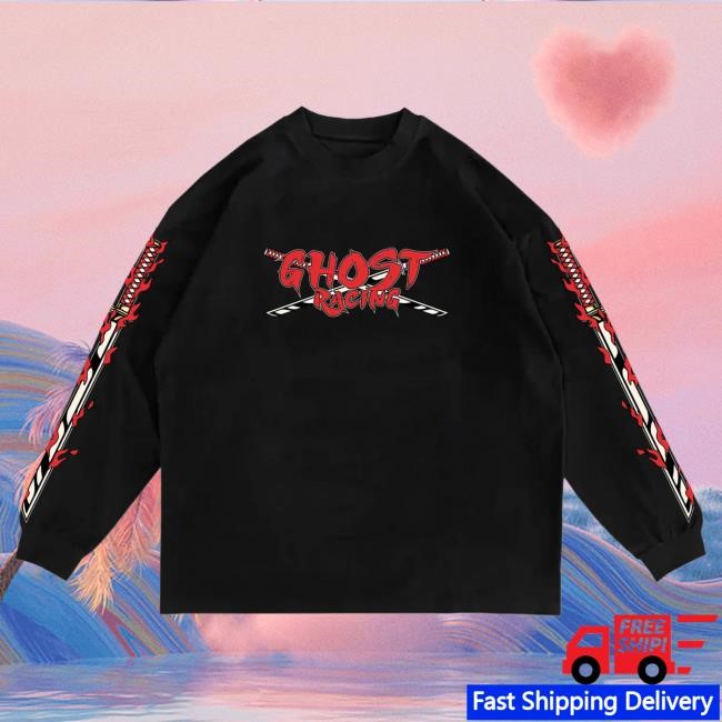 Official Ghost Racing Clothing Kill Bill Dupe Long Sleeve T-Shirts - Black
