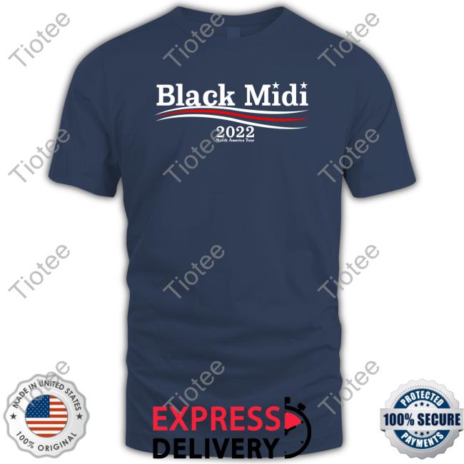 Official Musicand Merch Black Midi 2022 North America Tour Hoodie Sweatshirt