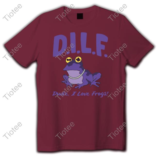 Dilf Dude I Love Frogs Crewneck Sweatshirt