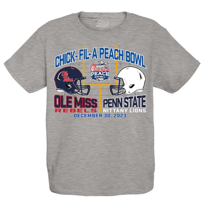 Penn State Nittany Lions Peach Bowl 2023 Dueling Helmet Shirt