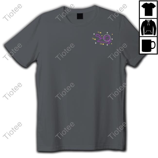 Shubble Helloapparel Shooting Star Cat Tee Shirt