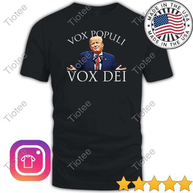 Donald Trump Jr Shop Vox Populi Vox Dei Hooded Sweatshirt