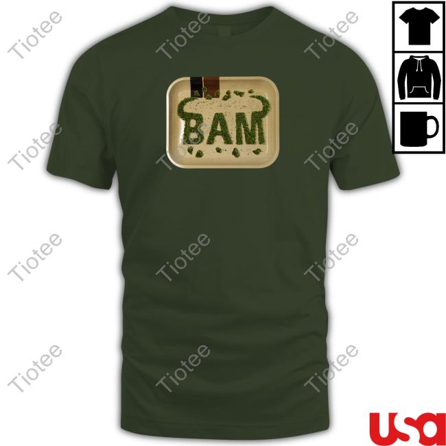 Kanel Joseph Merch BAM X 420 Rolling Tray Tee