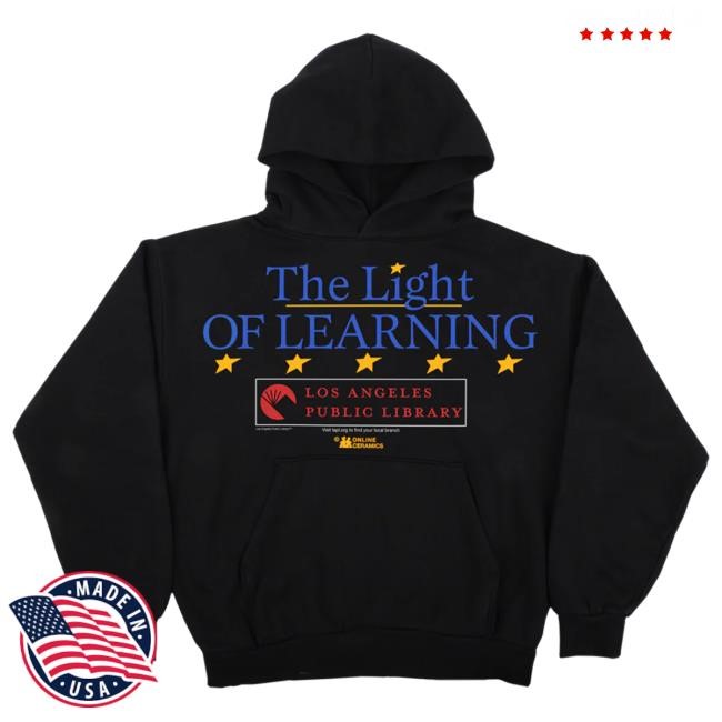 Heavyweight Online Ceramics Light Of Learning Black Hoodie Fleece