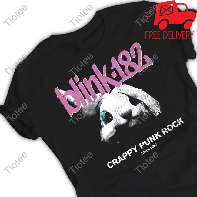 Blink 182 Merch Bunny Head Crappy Punk Rock Since 1992 T-Shirt