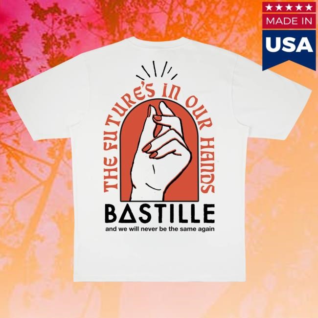 Bastille Band Future’s In Our Hands White Tshirt Bastille Official Merch Store