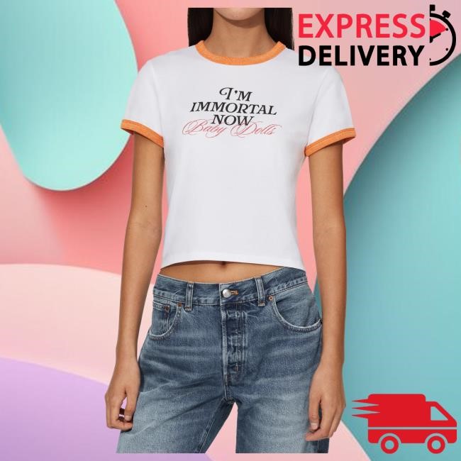 Official Taylor Swift Merch Store Shop I'm Immortal Now Baby Dolls Baby Tee TaylorSwift