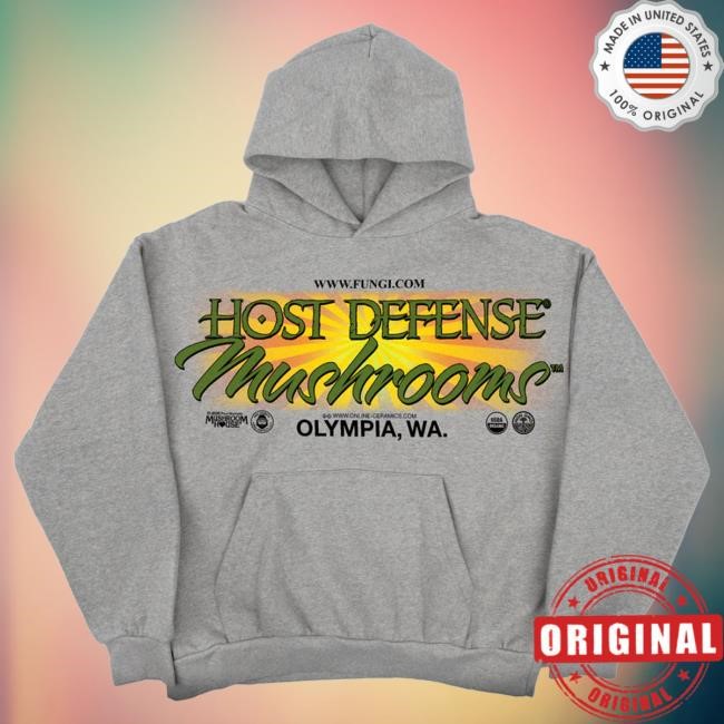 Host Defense Graphic Hood — Heather Grey Layering