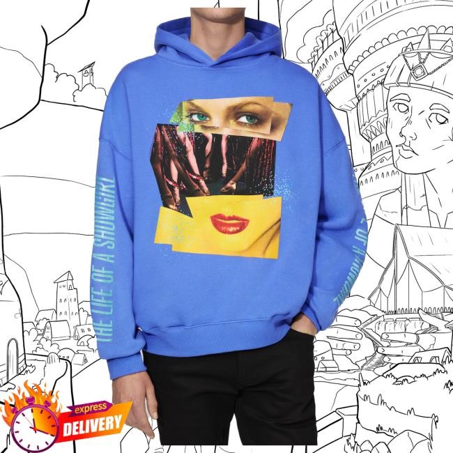 Official Taylor Swift Merch Store Shop The Life of a Showgirl Violet Blue Attractive Hoodie TaylorSwift