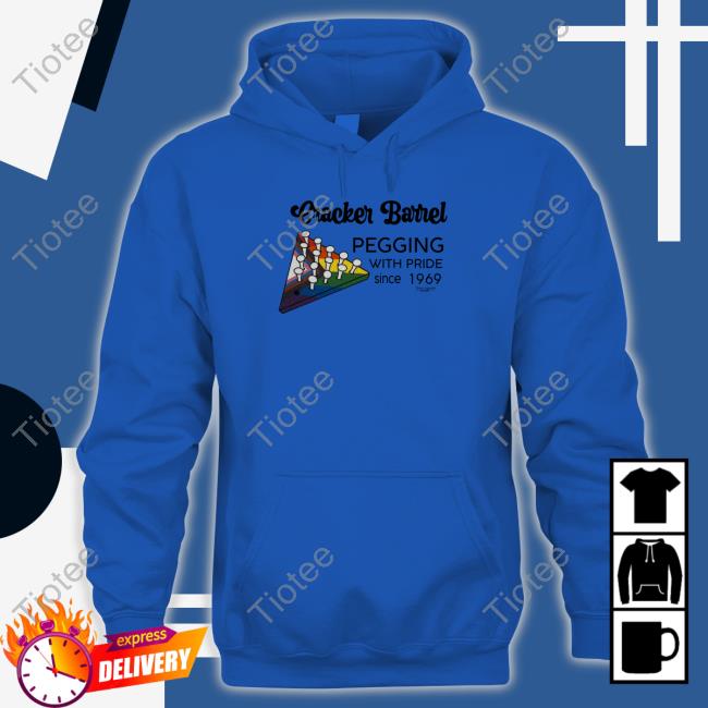 Shirts That Go Hard Pegging with Pride Cracker Barrel Tee Shirt