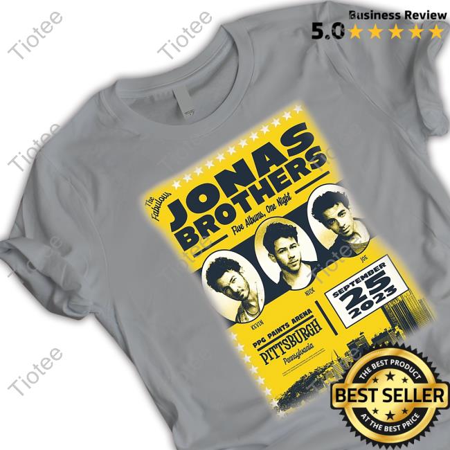Jonas Brothers Merch Pittsburgh Tee Shirt