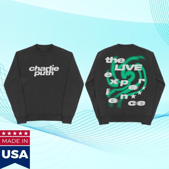 Official Charlie Puth Merch Shop Charlie Puth The Live Experience Crew Neck Sweatshirt