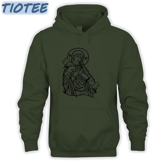 Army Green Saint Javelin Outline - Adult Tshirt