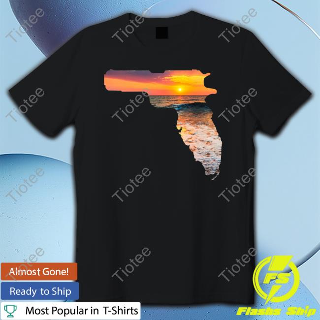Billy Baldwin Florida The Gunshine State Gun Map T Shirt