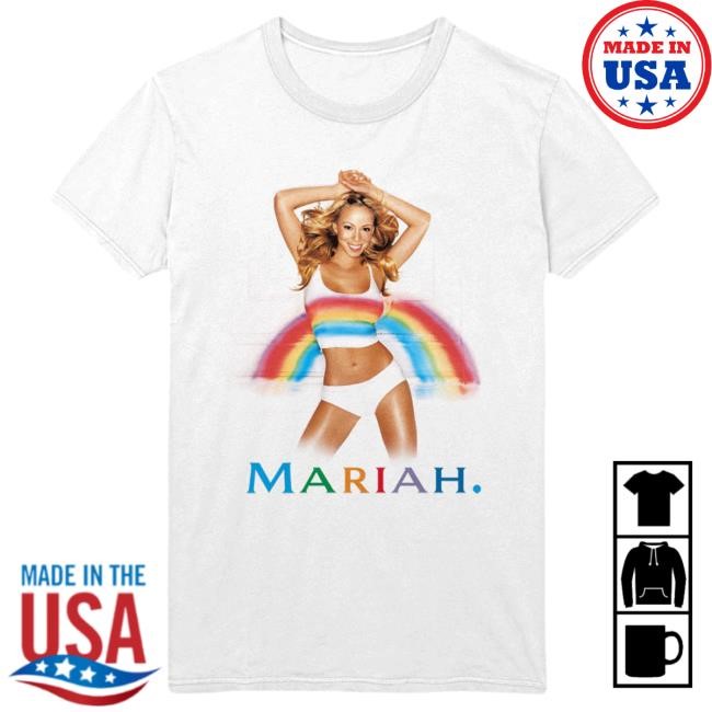 Mariah Carey Rainbow Photo Shirt New