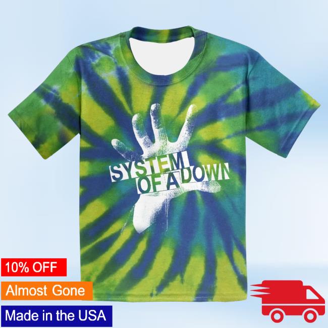Official System Of A Down Merch Store Shop Merch System Of A Down Self-Titled Tie-Dye T-Shirt