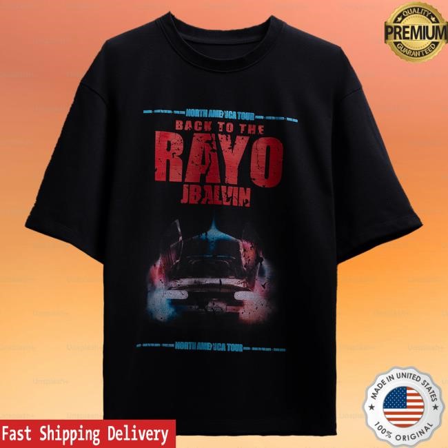 Official J Balvin Merch Shop Rayo Tour Black Popover Shirt JBalvin