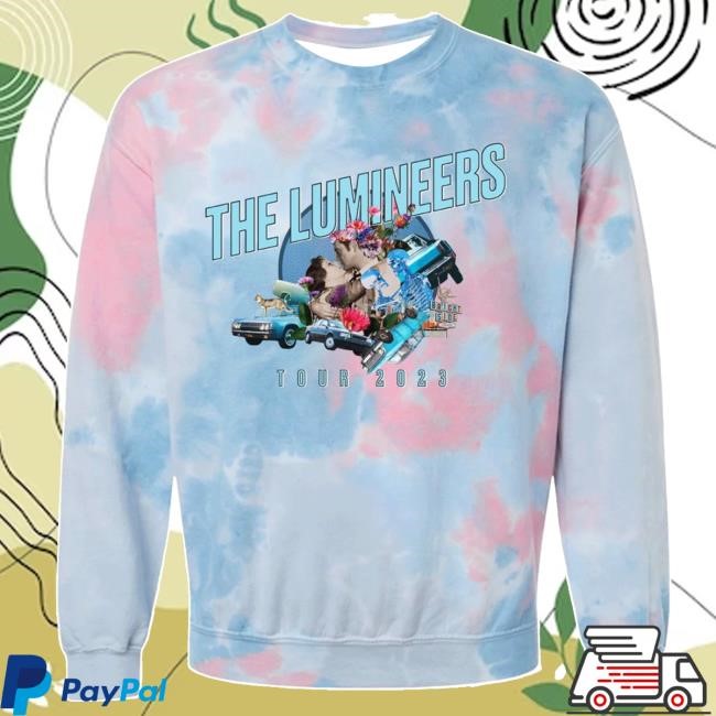 The Lumineers 2023 Tour Tie Dye Mens Sweatshirt - The Lumineers Merch Shop