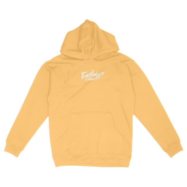 Official Philip Defranco Merch Store Beautiful Bastard Emotionally Exhausted Peach Pastel Pull Over Hoodie Beautifulbastard Philipdefranco Shop