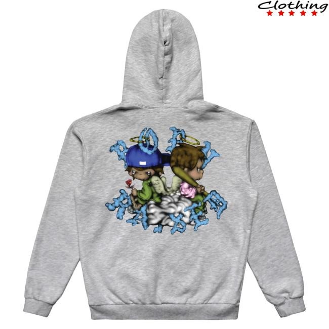 Official Born X Raised Merch Store Shop Precious Rocker Pullover Hoodie: Grey BornXRaised