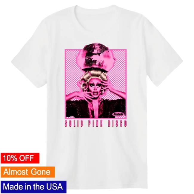 Official Trixie Mattel 2025 Solid Pink Disco Tour Hot Shirt