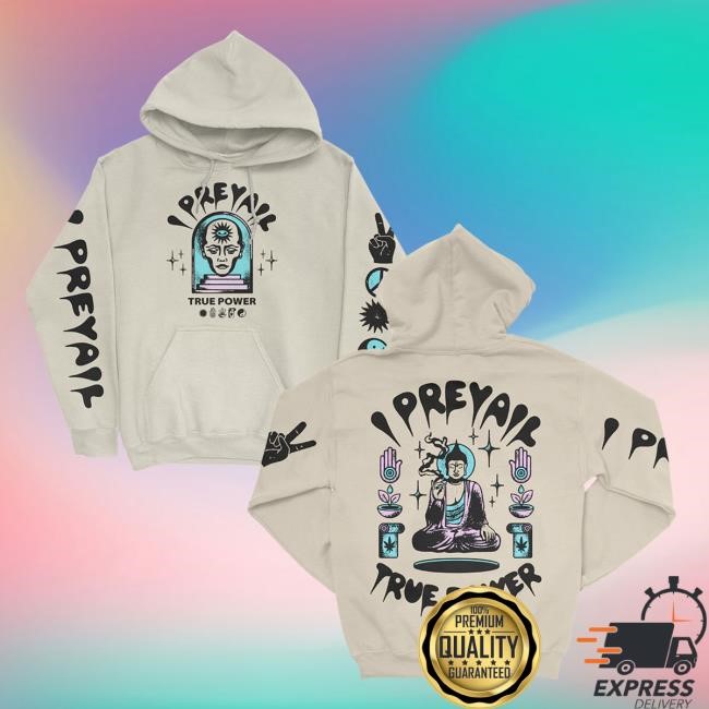 Official I Prevail Merch Shop Higher Power Long Sleeve Hoodie (Bone) – I Prevail Apparel