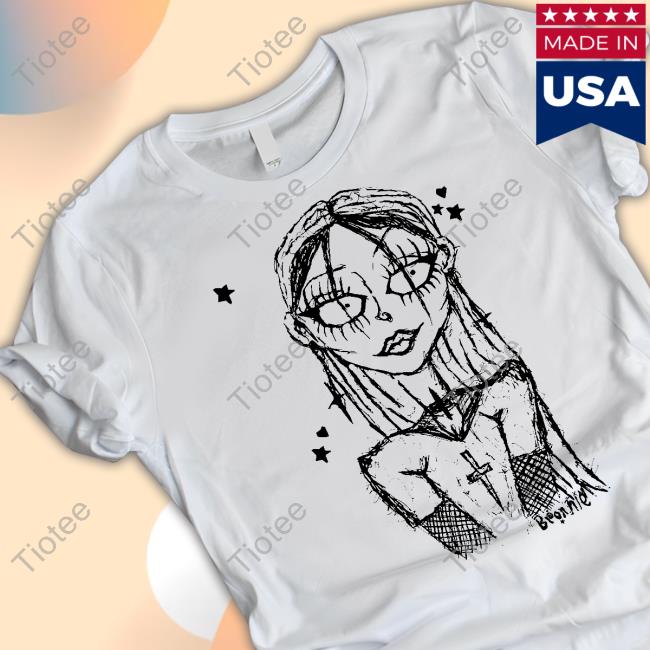 Wicked Wixx Bronnie Merch Cream Sketch Bronnie T-Shirt